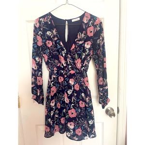 Women’s Floral long sleeves dress , XS